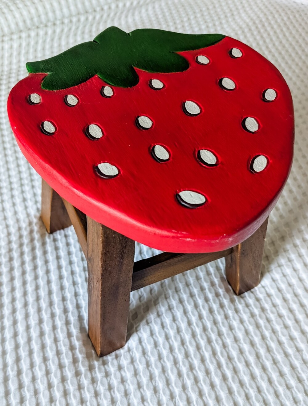 wooden 🍓 Strawberry Stool